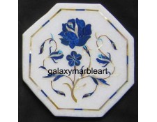 Taj Mahal marble inlay tile oct  5" TP-506